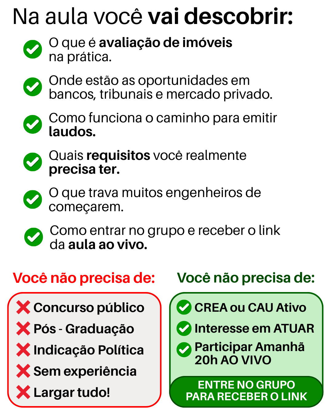 Na aula você vai descobrir